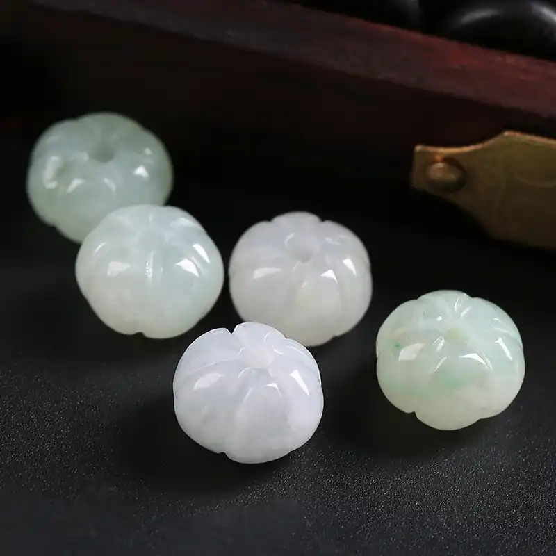 10 Pcs Pack 9 6 5mm Natural Stone Pumpkin Beads For Diy Jewelry Making Bracelets Accessories Natural J Ades E Merald Beads 117 Beads Aliexpress