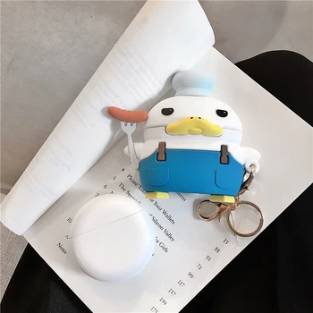 

For Huawei Freebuds 3 Case Chef Duck Dinosaur Animal Soft Earphone Cover Fundas For Freebuds Free Buds 3 Kawaii Soft Case YGK