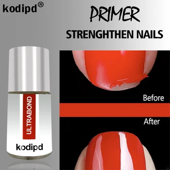 

KODIPD Nail Primer for Gel Nails 15ml Nail Art Acid-free Ultrabond Gel Polish Semipermanent Gel Lacquer Manicure First Desiccant