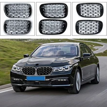 Для BMW 7 серии G11/G12- автомобильные аксессуары Передняя средняя решетка гриль Замена декоративная накладка 2 шт