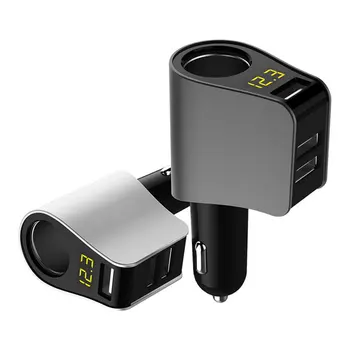 

3 Usb Car Charger Display Voltage Current Led Voltage Detection For Dacia Logan Duster Sandero Lodgy Sandero Accessories