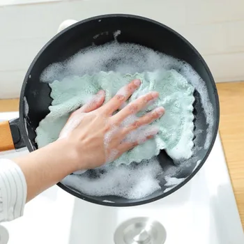 

8pcs Super Absorbent Microfiber kitchen dish Cloth tableware Household Cleaning Towel kitchen tools