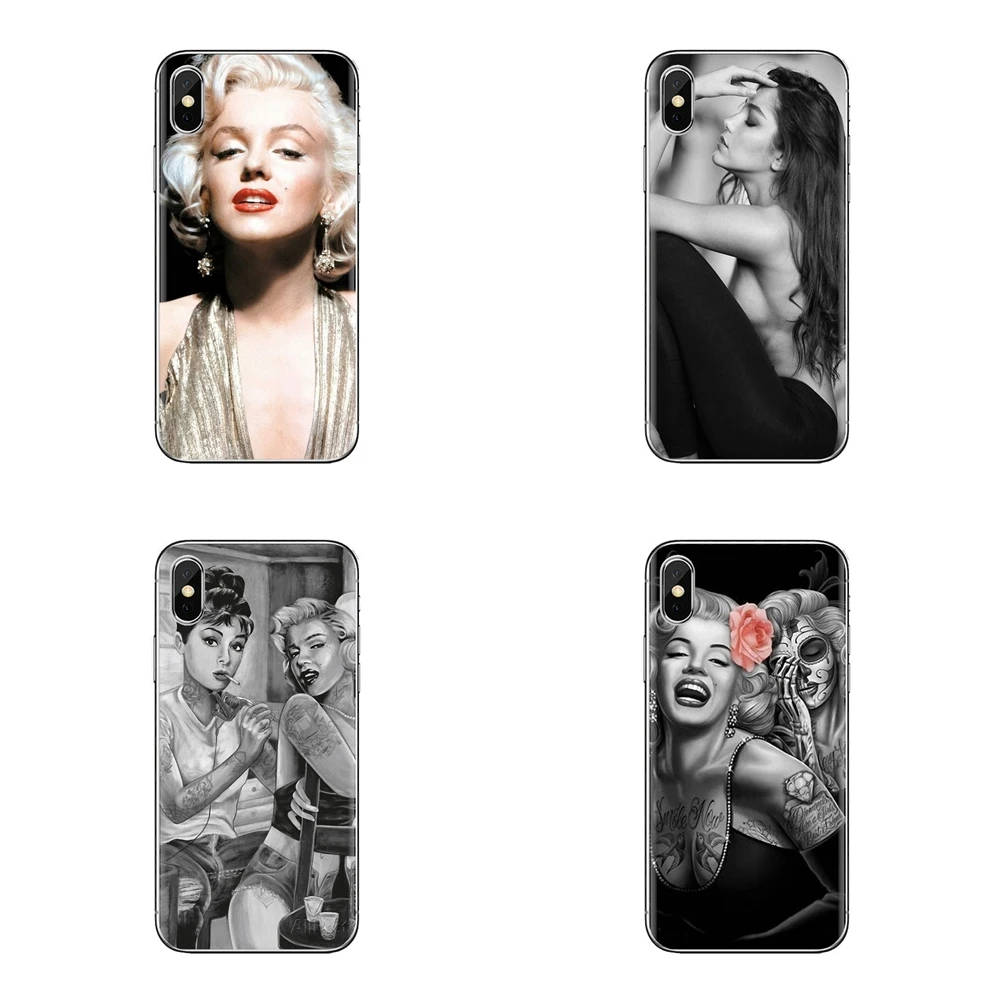 Для samsung Galaxy S2 S3 S4 S5 MINI S6 S7 edge S8 S9 Plus Note 2 3 4 5 8 Coque Fundas Мэрилин Монро сексуальные