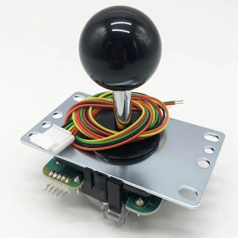 Аркадная игра классический джойстик 4 способ 5pin DIY игровой джойстик красный шар боевые палки Запчасти для авто для Аркада jamma - Цвет: Черный