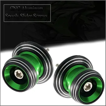 

For KAWASAKI Z800 Z650 Z900 Z900RS Z1000 Z000SX ZX6R ZX10R ZX-6R ZX-10R Motorcycle CNC Swingarm Spools Slider M8 Stand Screws
