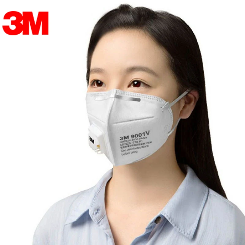 

25PCS 9001V Dust Mask PM 2.5 Anti-fog Mask Anti-flu Breathing Valve Adult KN90 Safety Particle Respirator