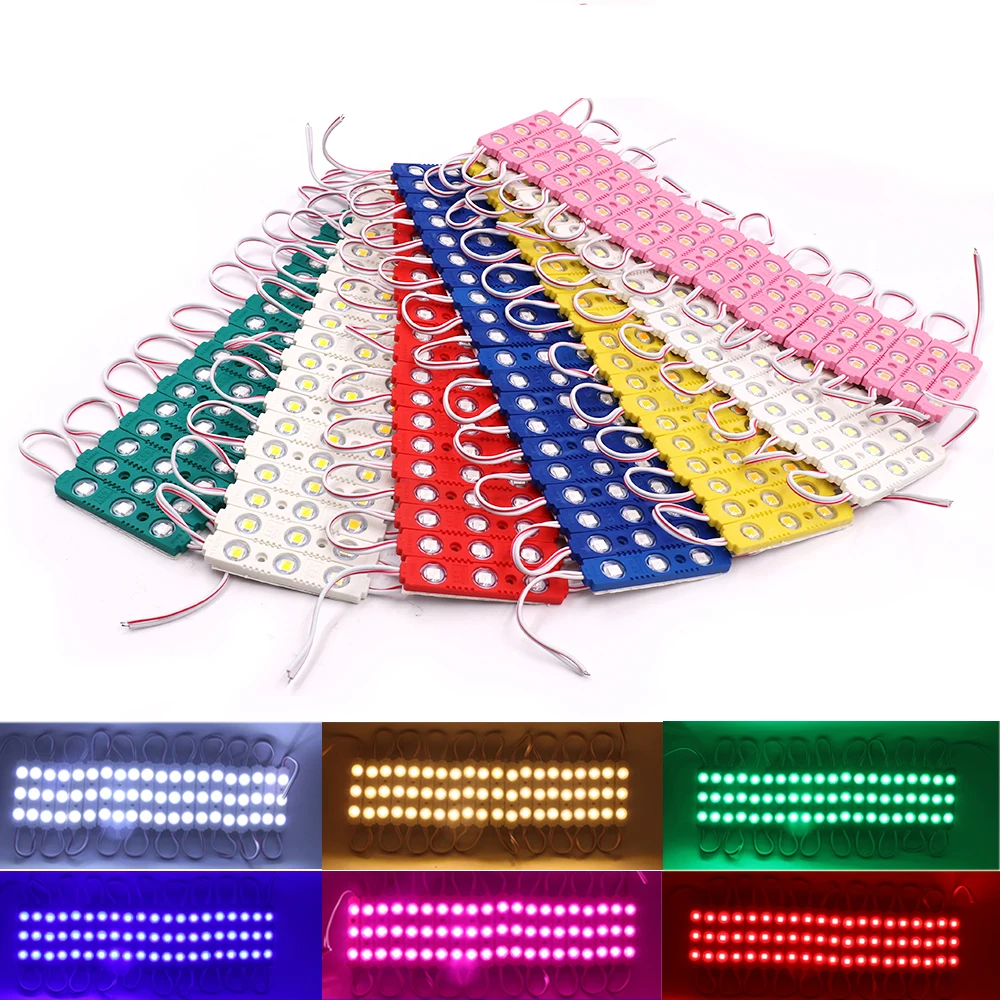 

DC12V светодиодный модуль SMD5054 супер яркий светодиодный модуль освещения для рекламы дизайн высокое качество 3 светодиодный Пиксели 1 шт. 5 шт. 10 20 шт.