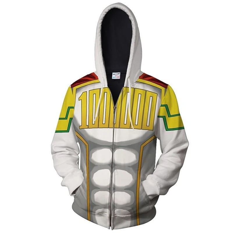 My Hero Academia Hoodies Of Katsuki Bakugo Cosplay Anime Zipper 