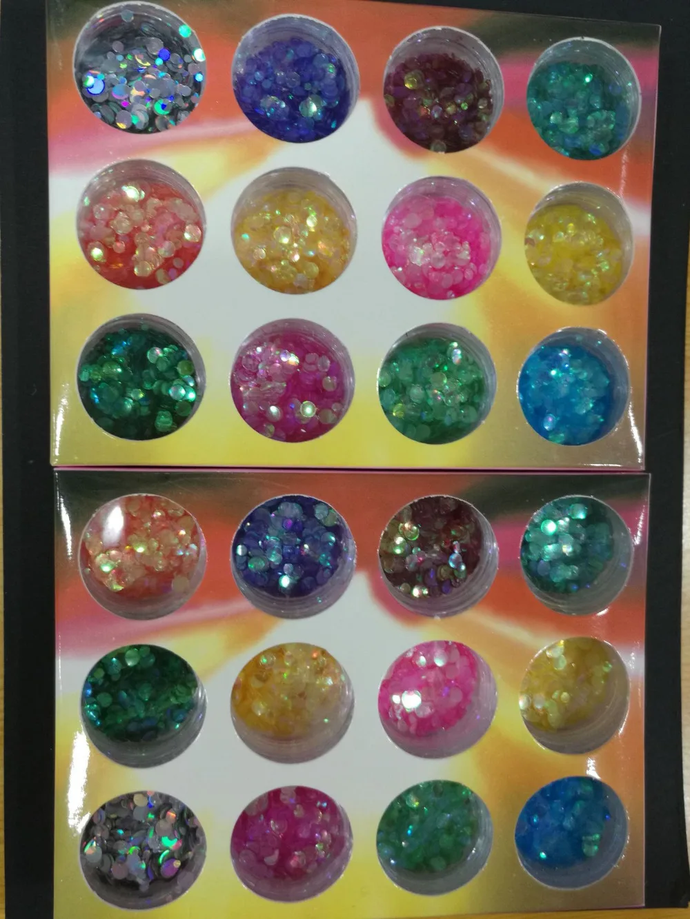 12 цветов 12jar/набор 12 цветов форма голографические цветные блестки пайетки для украшения ногтей, HG