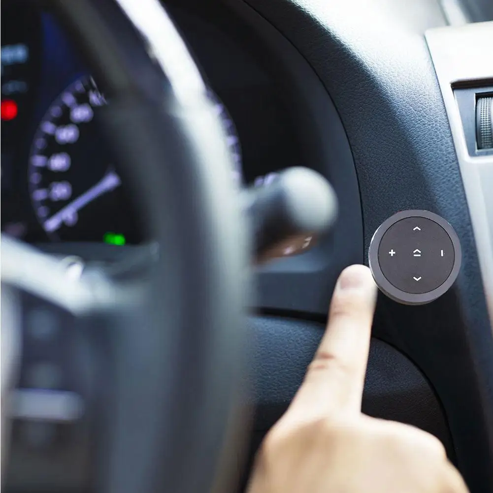 Автомобильная Беспроводная Bluetooth медиа жесткая удобная кнопка рулевое колесо воспроизведение музыки дистанционные контрольные принадлежности manos libres Bluetooth