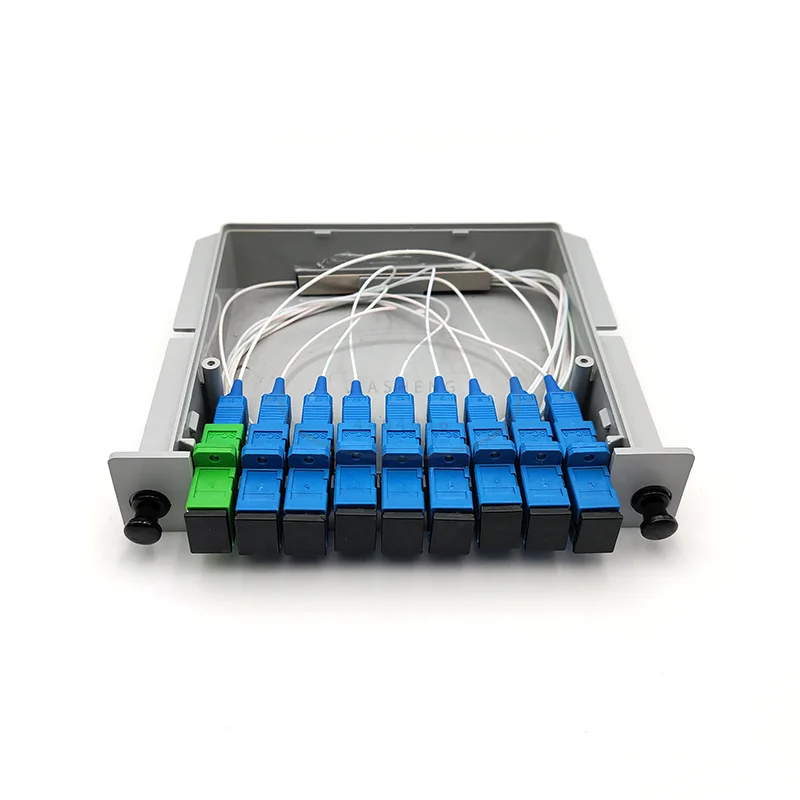 Сплиттер Волоконно оптический ящик FTTH PLC сплиттер коробка с 1X8 плоского типа