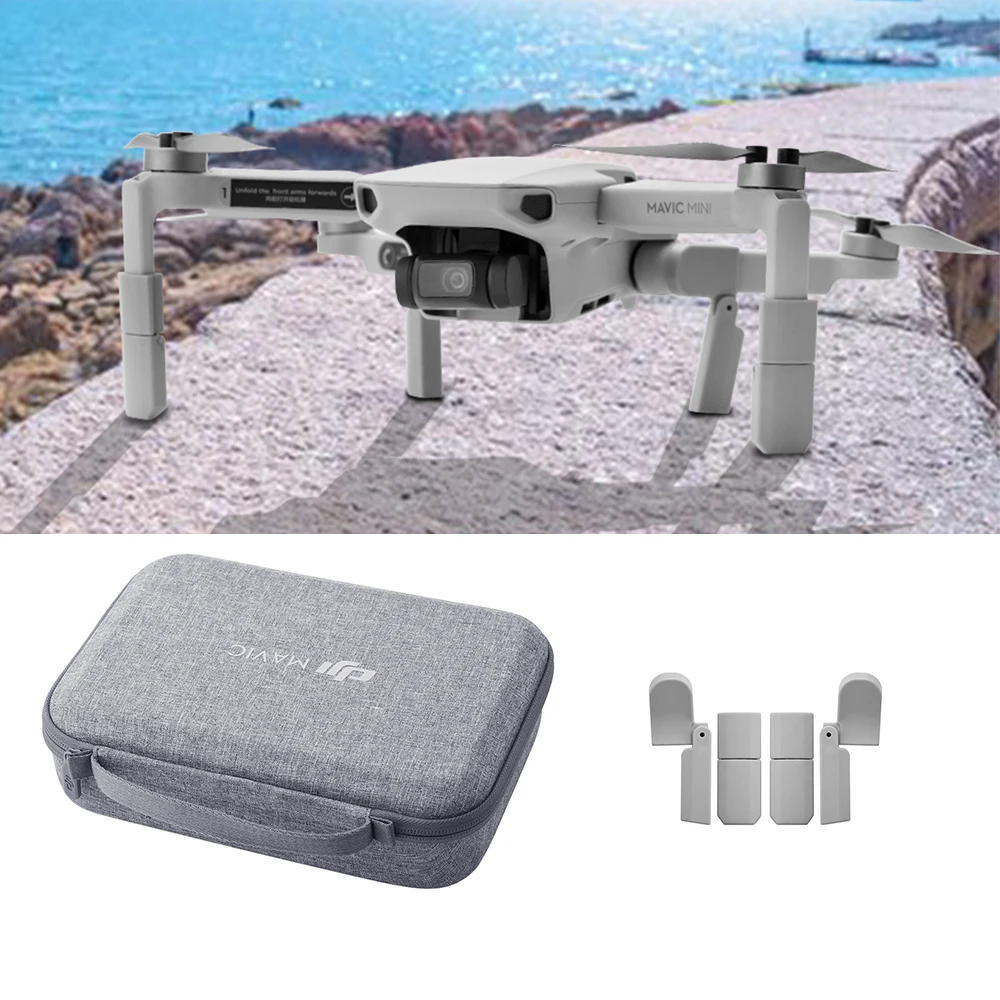 New OGL Storage bag Carrying Case Extended Landing Gear Leg Support Protector Extensions Portable For DJI Mavic Mini Drone Accessories 