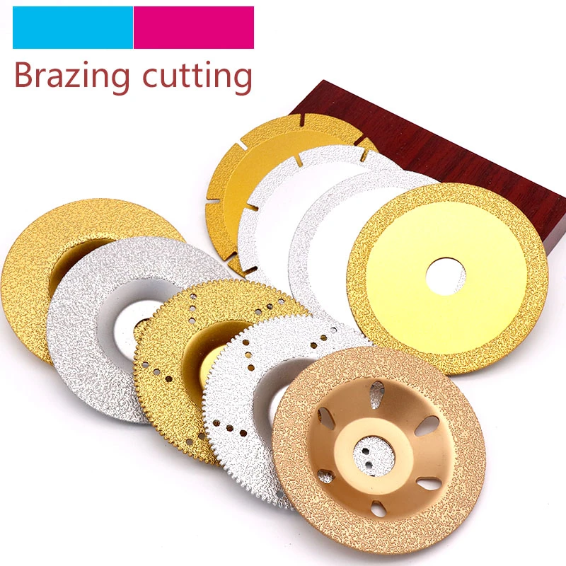 4" inch 100mm Gold Diamond coated Tipped Cutting Disc Cut Saw Blade Wheel