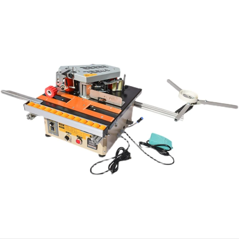 220V 1200W Automatic Edge Banding Machine Small Household Woodworking Curve and Straight Line Sealing and Repairing Machine