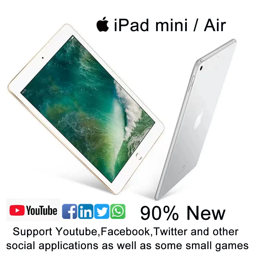 Оригинальный Apple iPad mini / air 7 9/9 дюймов WiFi 16/32/64 ГБ iOS 6 планшет 1-й-серебристый/черный |