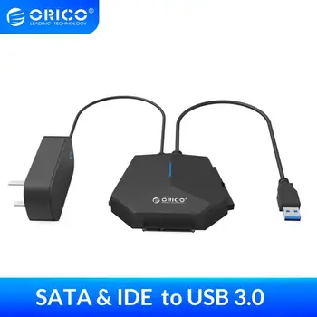 

ORICO SATA to USB 3.0 Hard Drive Adapter 2.5/3.5 inch SATA & IDE Hard Drive Adapter 5Gpbs High-speed with 12V Power Adapter