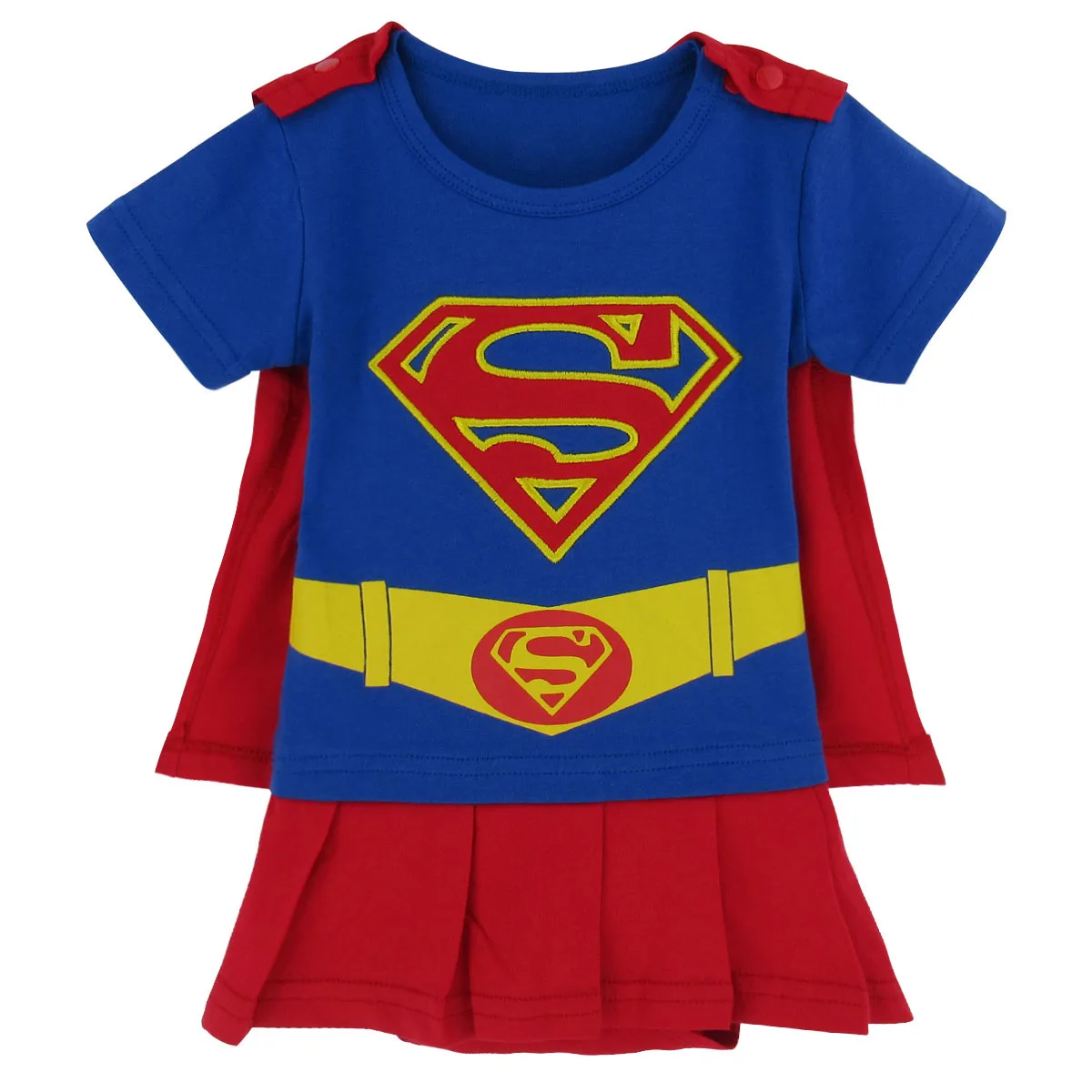Super Hero Superman Supergirl Batgirl Fancy Dress Baby Girl Tutu Babygrow Romper 