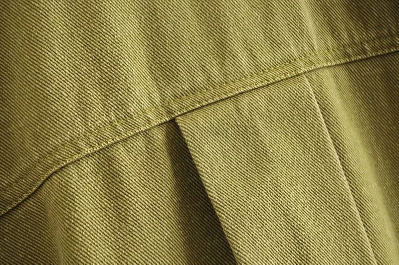 Увядшая зимняя джинсовая куртка женская BTS high street army green однобортная негабаритная куртка feminino jaqueta женский топ
