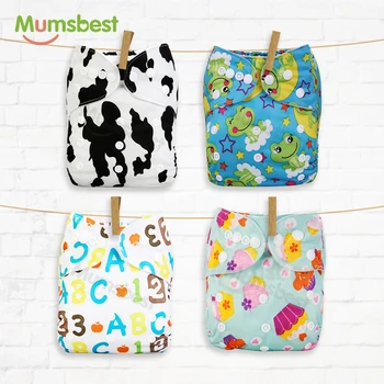 

[Mumsbest] 2019 New Arrival Baby Cloth Diaper Cover Waterproof Cartoon Fox Baby Washable Diapers Pocket Reusable Cloth Nappies