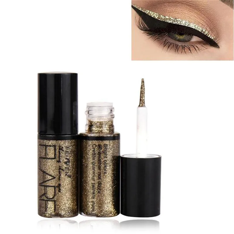 Glitter Liquid Eyeliner Professional Makeup Eye Liner Pen Waterproof Metallic Shiny Eyeshadow for Eye Pigment Korean Cosmetics