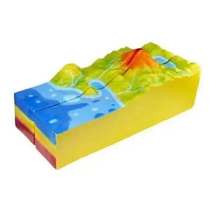 Volcano model junior high school geography experimental equipment volcanic eruption structure landform
