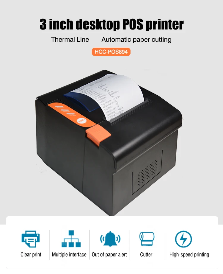 80 mm USB Best Shopping Bill Printing 