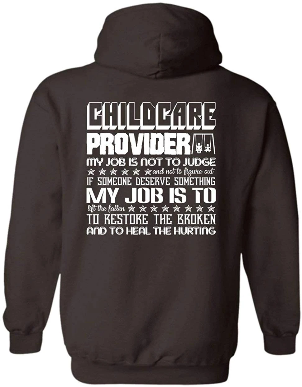 TSDFC Proveedor de Cuidado de Niños sudaderas con capucha de trabajo, Jersey Sudadera capucha| | - AliExpress