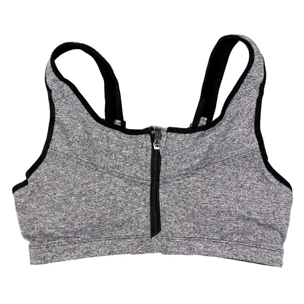Sports Bra Women Lingerie Womens Bras Sports Underwear Gym Top Plus Size Front Zipper Shockproof Push Up Athletic Running Yoga 3XL
