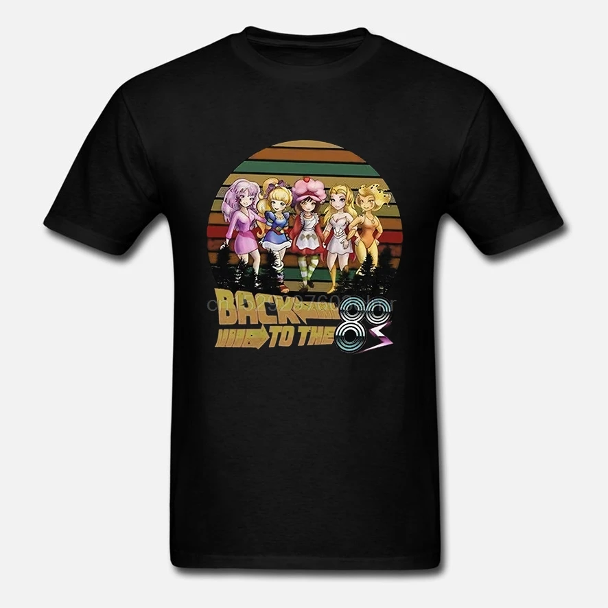 Jem Rainbow Brite клубника песочное обратно к 80S футболка Черная Мужская S 4Xl|Футболки| |