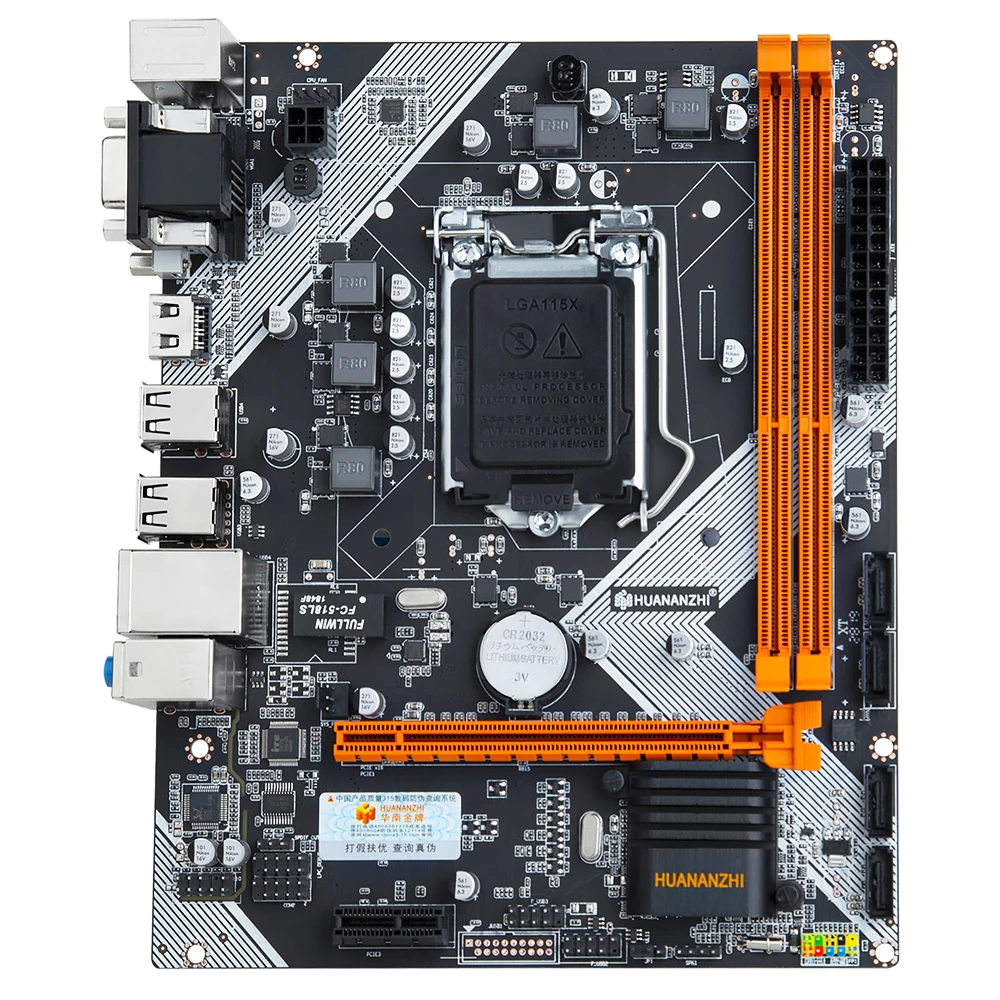 Материнская плата HUANANZHI H61 M ATX для Intel LGA 1155 поддержка i3 i5 i7 DDR3 1333/1600 МГц 16 Гб SATA2.0 USB2.0