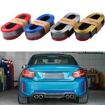 

2.5m Car Bumper Protector Car Sticker Body Kit Spoiler Bumpers Lip Rubber Double Color Car Styling Car Accessorie