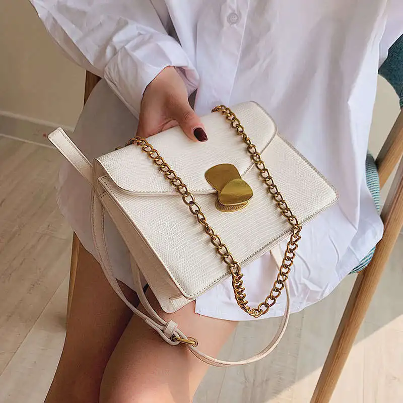 

2020 Elegant Female Flap Women Shoulder Bag New Quality PU Leather Women's Handbag Lock Chain Shoulder Messenger Bags Bolsa