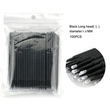  Disposable MicroBrush Eyelashes Extension  Individual Lash Removing Swab Micro Brush For Eyelash Extension Tools 