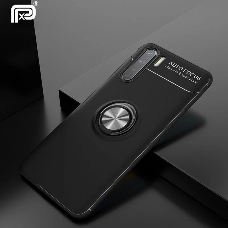 Для OPPO F15 Reno 3 A8 A91 чехол силиконовая Мягкая ТПУ подставка с магнитным кольцом для