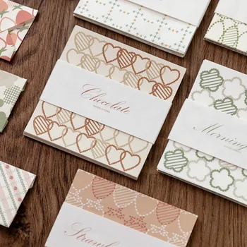 

Heart Lake Memo Pad Colorful Floral Message Notes 80mm*80mm 30 Sheets