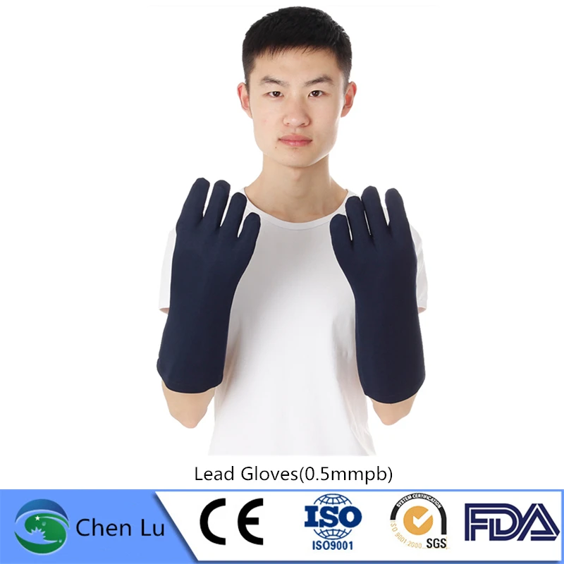Recommend x-ray gamma ray protective high quality lead gloves Nuclear radiation protection 0.5mmpb lead rubber gloves