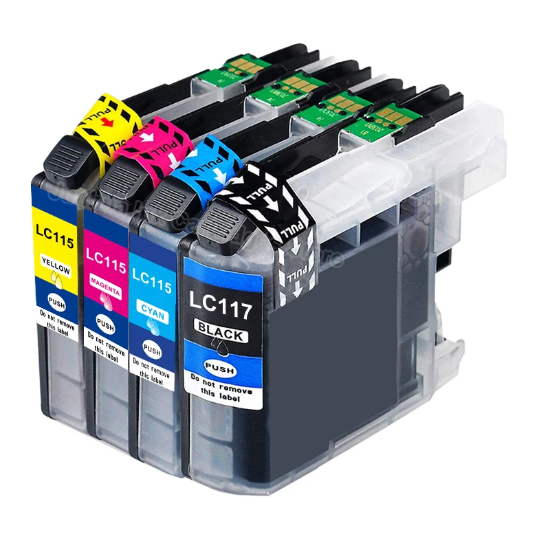 LC115 LC117 8pac 2b + 2c 2m 2y MFC-J6770CDW J6570CDW J6573CDW J6973CD DCP-J4215N J4210N чернильный картридж для принтера