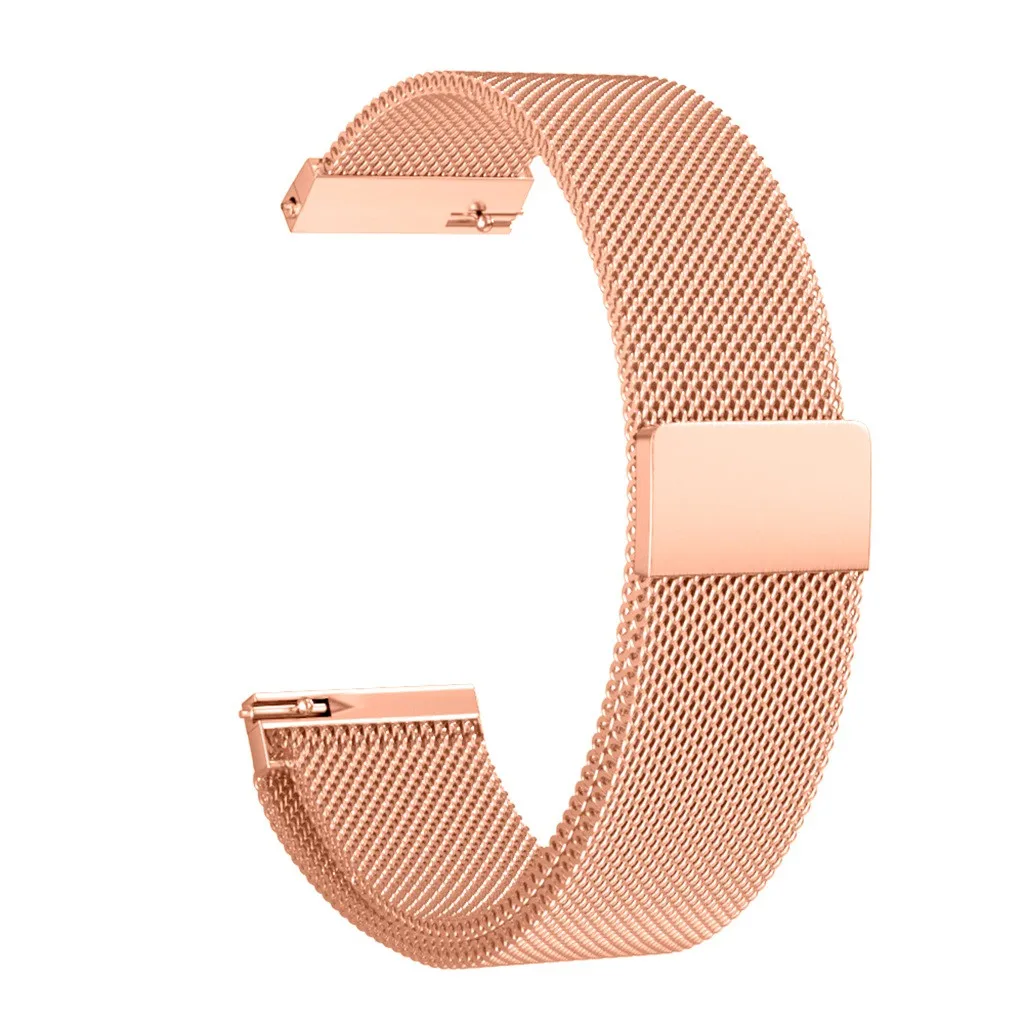 Магнитный браслет сменный ремешок для samsung Galaxy Watch Active 2 40 мм 44 мм магнитная пряжка Смарт-часы ремешок Y20 - Цвет: Rose Gold