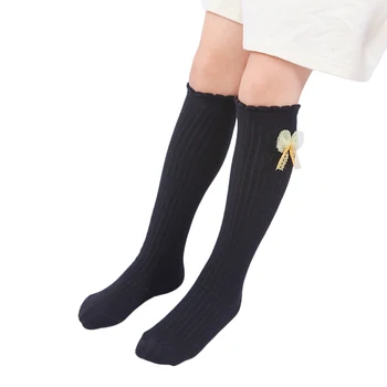 

2020 Baby Girls Casual Knee High Socks Tube Bowknot Infants Toddlers Princess Stockings