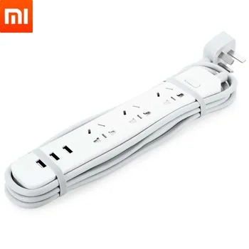 

Original Xiaomi Smart Home Electronic Power Strip Socket Fast Charging 3 USB + 3 Sockets Standard Plug Interface Extension EU US