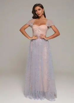 

Vero Sinly 2020 Sexy Off Shoulder Mesh Sequins Maxi Long Women Summer Dress Designer Fashion Elegant Evening Party Dress Vestido