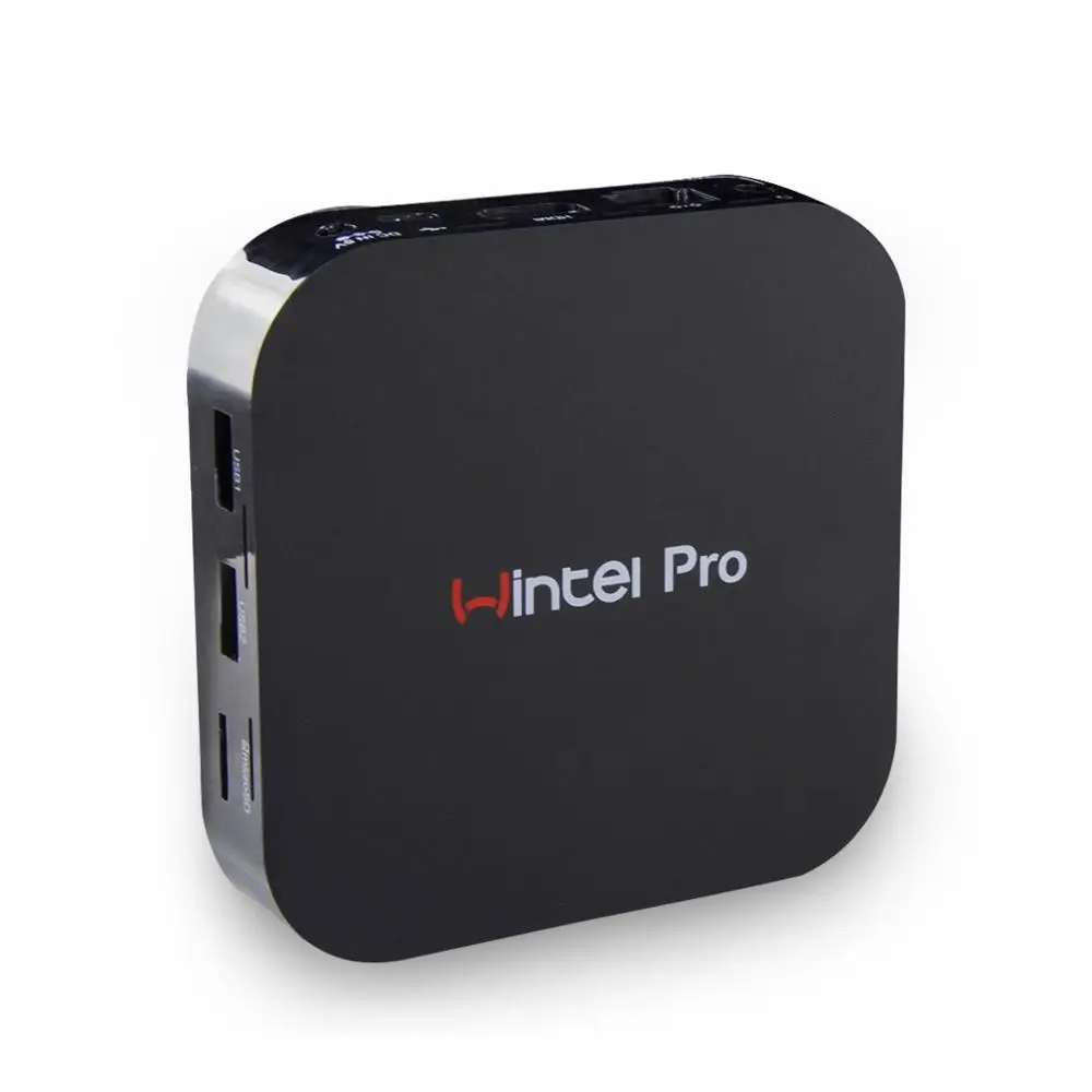 Мини ПК Wintel W8 Pro Windows 10 OS ТВ приставка процессор Intel Atom рандомная мощность 2 ГБ/32 ГБ Wi