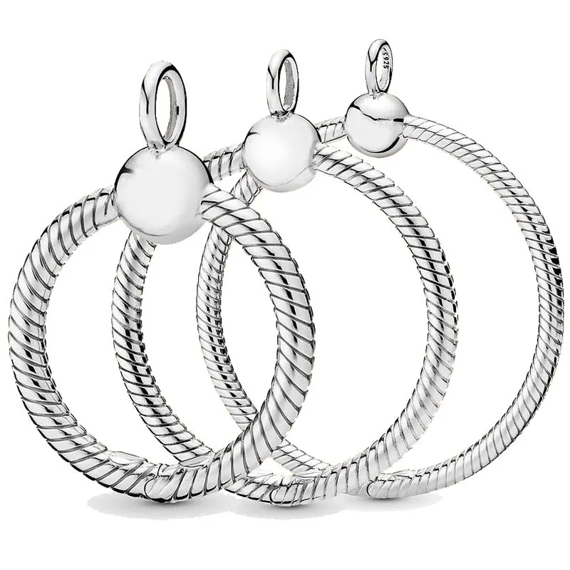 QANDOCCI моменты серебряный маленький средний и большой O Ожерелье Подвеска подходит
