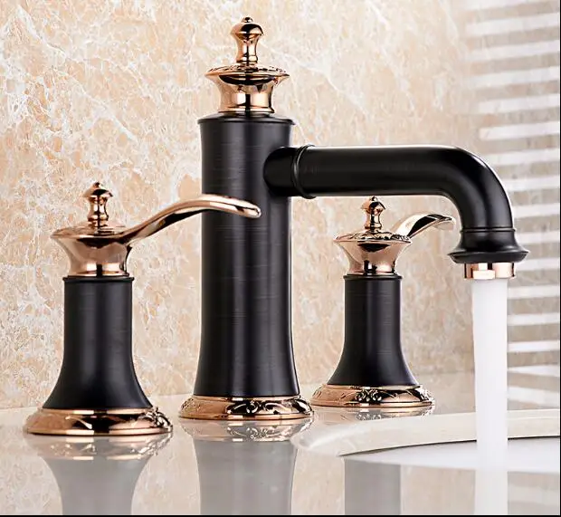 

Vidric Новое поступление высокое качество латунь строительство 8' широкое розовое золото и ORB Отделка Ванная раковина кран