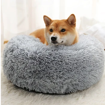 

Super Soft Dog Bed Washable long plush Dog Kennel Deep Sleep Dog House Velvet Mats Sofa For Dog Chihuahua Dog Basket Pet Bed JQ