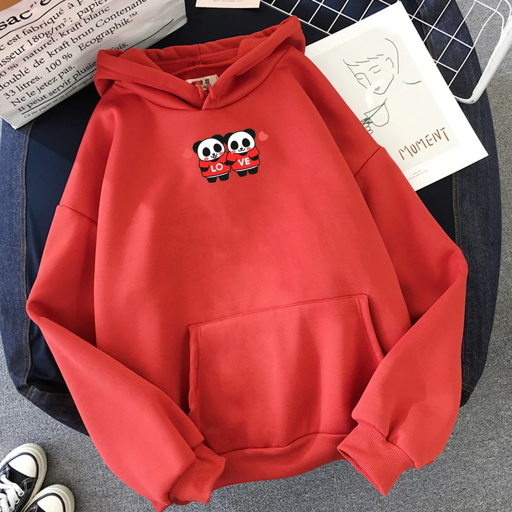 Kawaii Panda принтом толстовки с длинными рукавами свитера женская Свободная