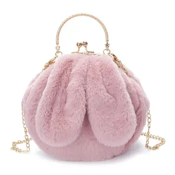 

2020 Women Winter Handbag Shoulder Lady Crossbody Bag Tote Rabbit Messenger Satchel