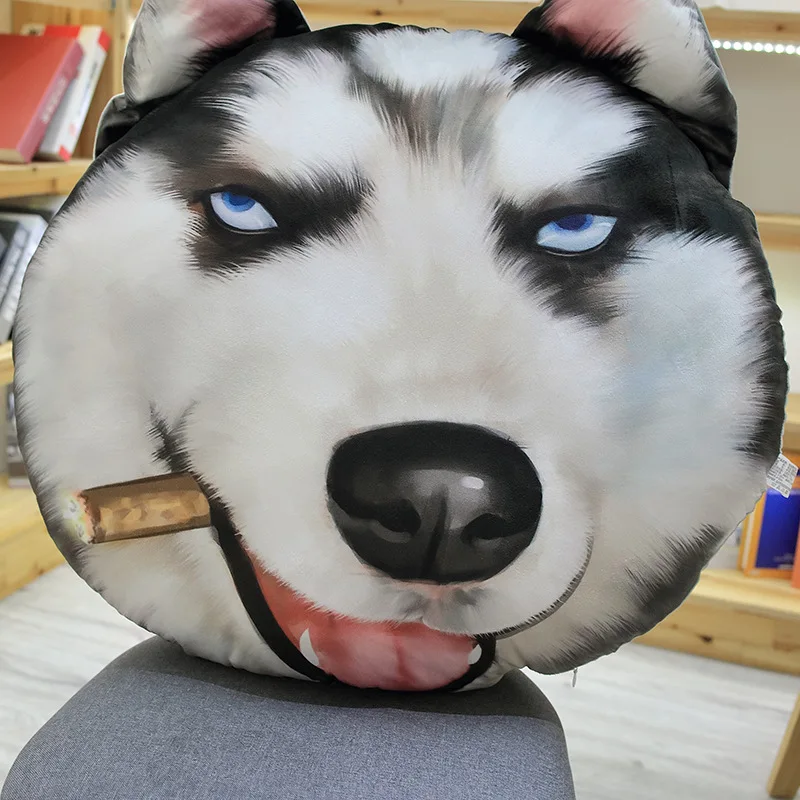 3 размера имитация Хаски плюшевая подушка в виде животного мягкая 3D собака плюшевые игрушки кукла для детей девочки креативный подарок