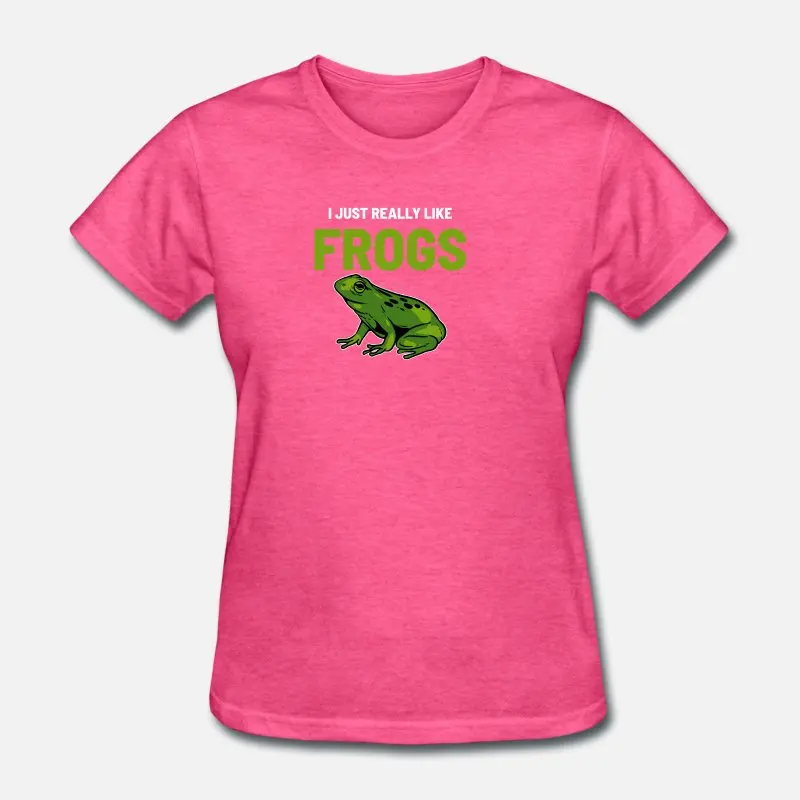 Create Frogs Animal amphibians Мужская футболка женская черная хипстерская футболка для мужчин s большой S-5xl Мужская Высококачественная - Цвет: Women-Rose Red