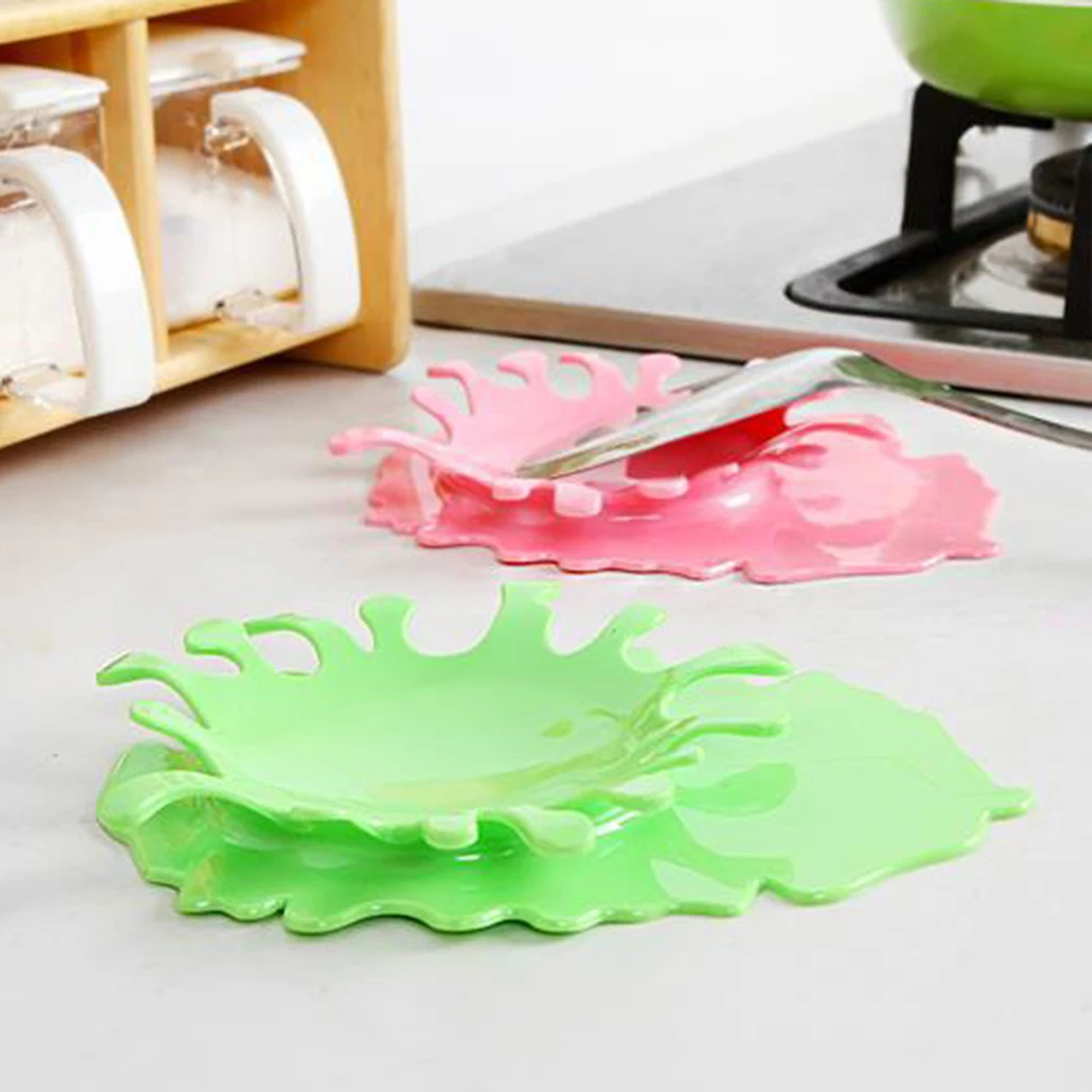 

Spatula Ladle Shelf Spoon Rest Pot Lid Holder Rack Cover Strainer Pad Multifunction Stand Containers Kitchen Complements Tool